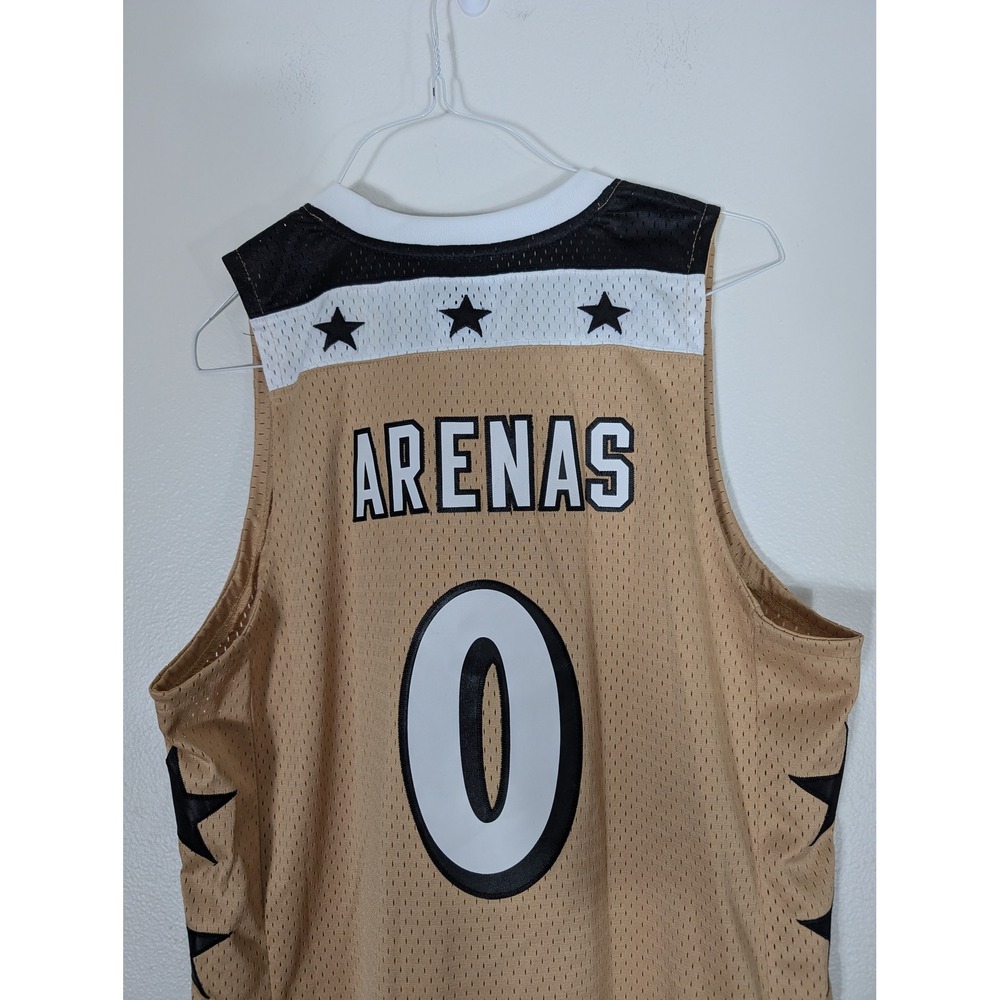 Adidas Men's Medium Gilbert Arenas Washington Wizards NBA Jersey Gold Length +2 - Picture 5 of 12